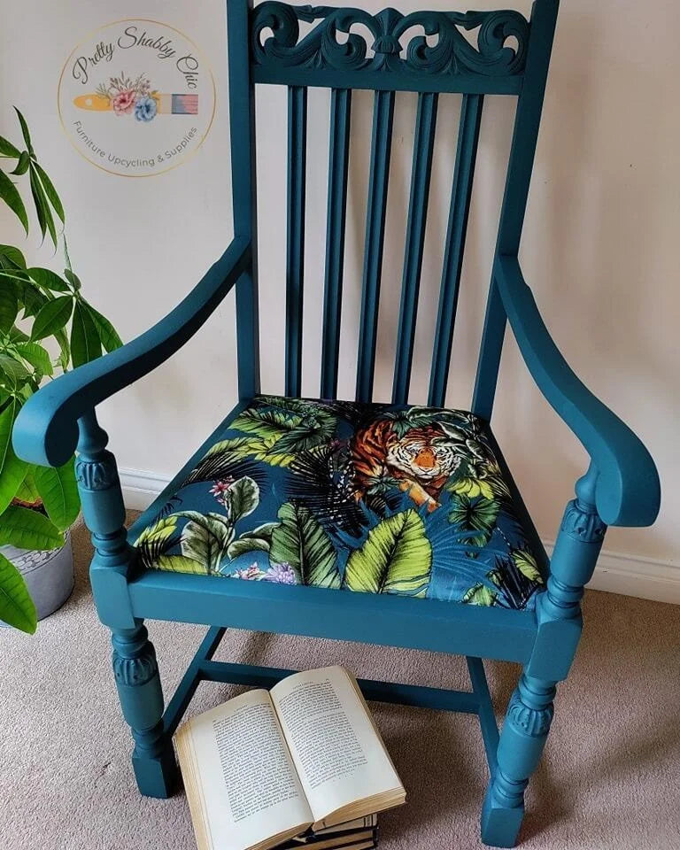 Tiger Print Carver Chair