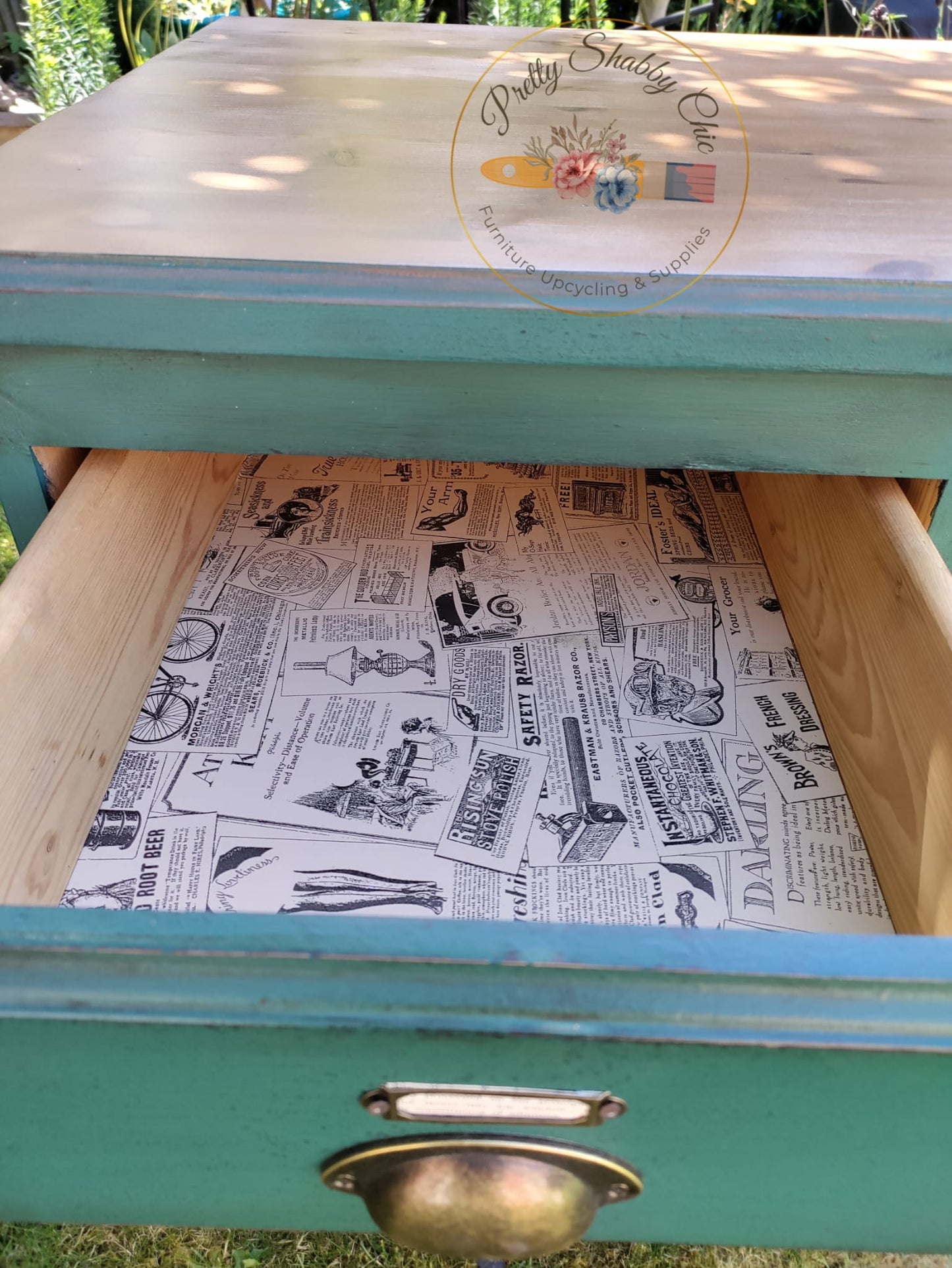 Rustic Green Desk