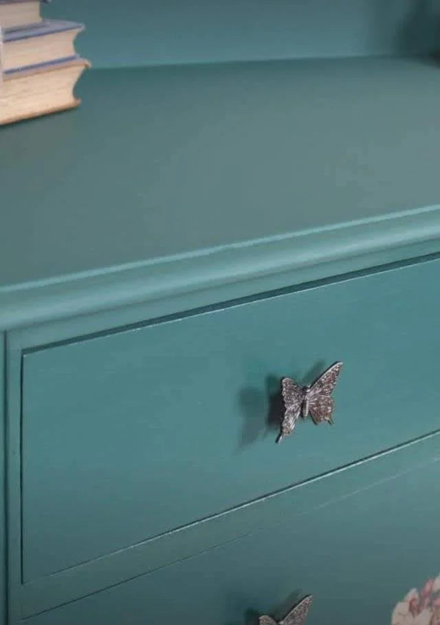 Spring Flowers Green Chest of Drawers