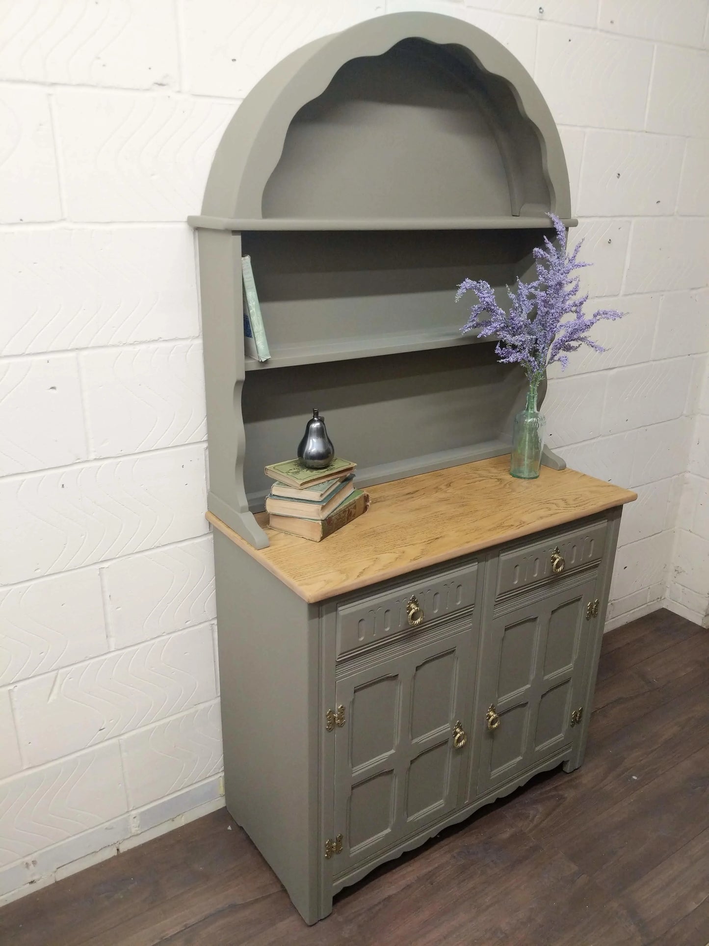 Olive Green Dutch Dresser