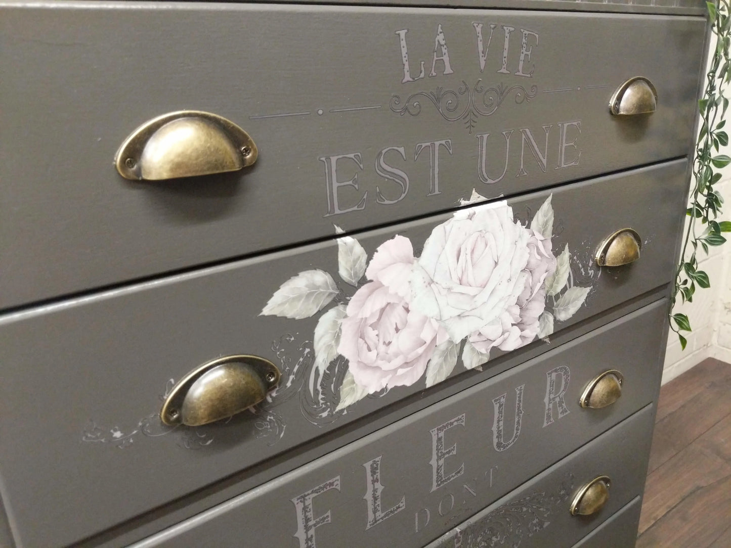 Grey Lebus Chest of Drawers