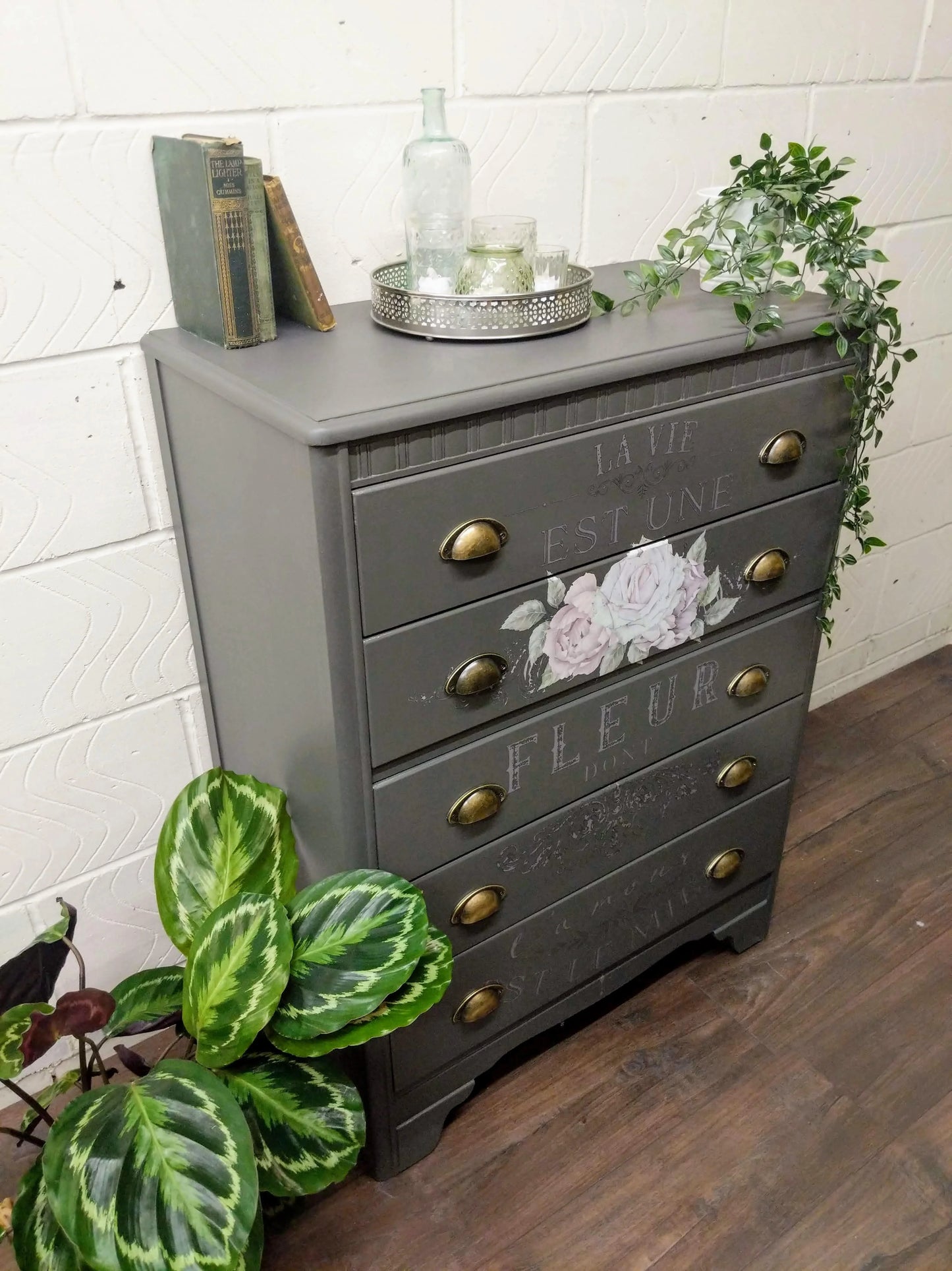 Grey Lebus Chest of Drawers