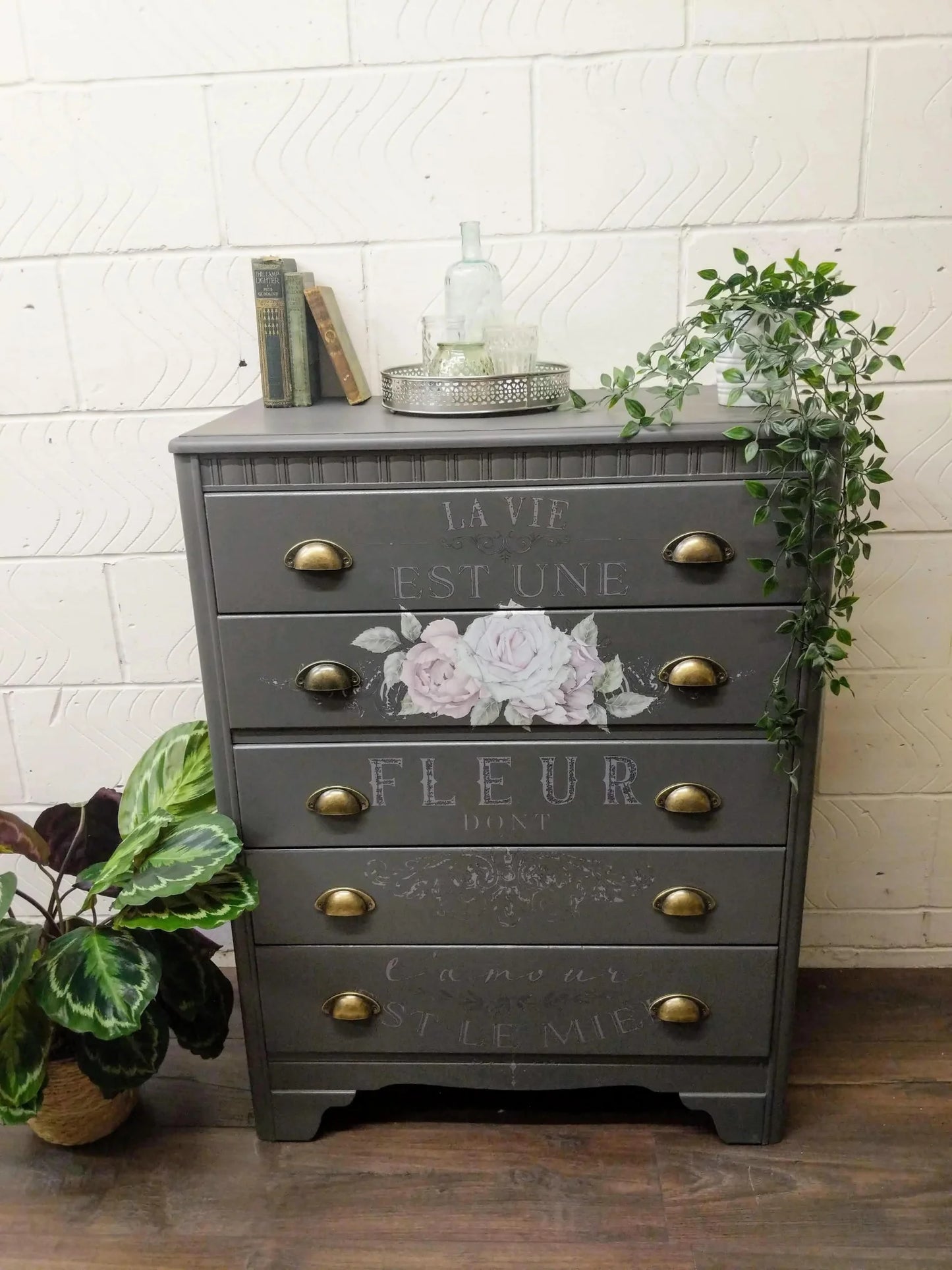 Grey Lebus Chest of Drawers