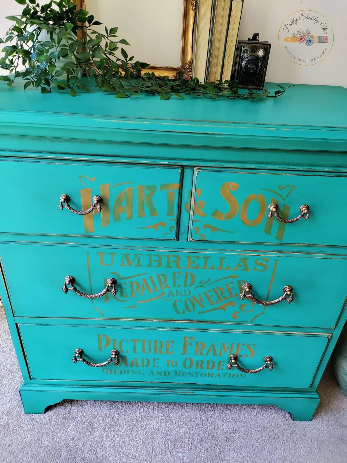 Hart & Son Stencilled Drawers